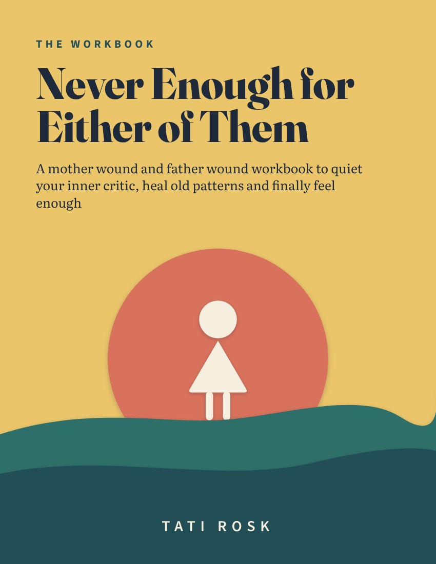 Cover of Never Enough for Either of Them: The Workbook by Tati Rosk